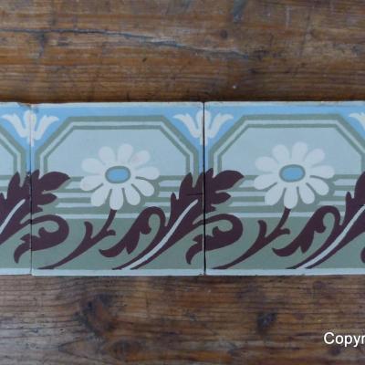 Antique French Sand & Cie border tiles