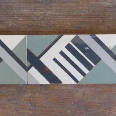 26 half size art deco border tiles