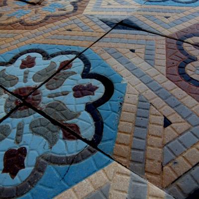 Late 19th century Boch Freres ceramic floor - 6.2m2