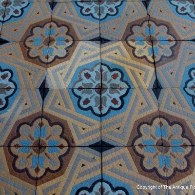 Late 19th century Boch Freres ceramic floor - 6.2m2