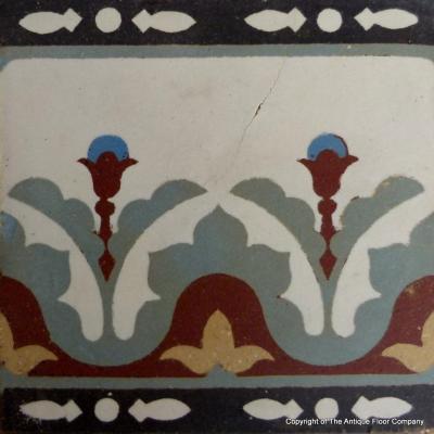 Small run of antique ceramic French tiles 