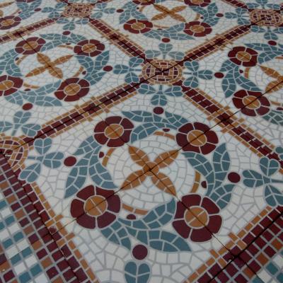 20.5m2 / 220 sq ft Mosaic themed ceramic floor c.1930