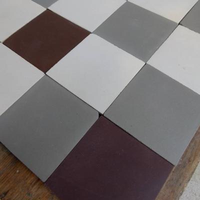 1.5m2 of St Juste damier ceramic floor tiles 