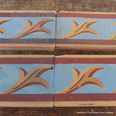 10 antique Perrusson half size borders - Beautiful patina