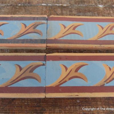 10 antique Perrusson half size borders - Beautiful patina