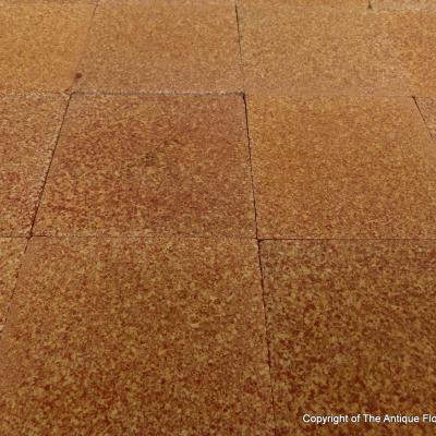 1m2 of mottled biscuit ceramic tiles c.1930
