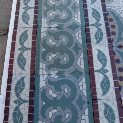 c.22m2 antique Maufroid Freres et Soeur ceramic floor - 1875-1912