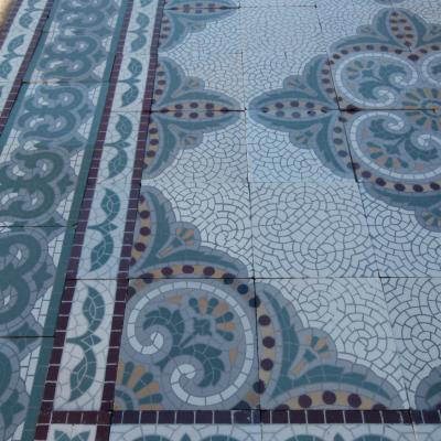 c.22m2 antique Maufroid Freres et Soeur ceramic floor - 1875-1912