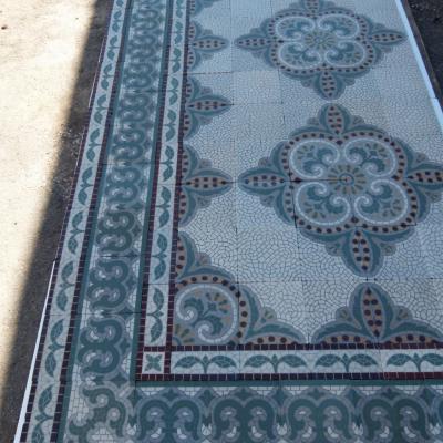c.22m2 antique Maufroid Freres et Soeur ceramic floor - 1875-1912
