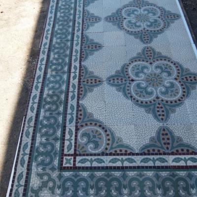 c.22m2 antique Maufroid Freres et Soeur ceramic floor - 1875-1912