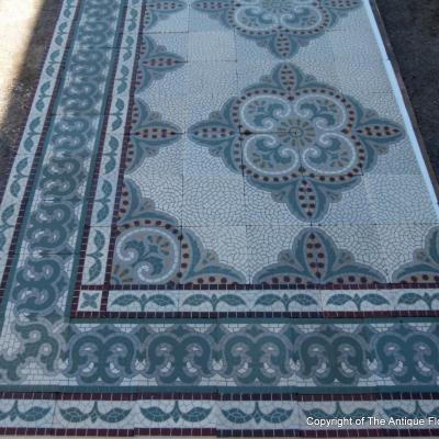 c.22m2 antique Maufroid Freres et Soeur ceramic floor - 1875-1912