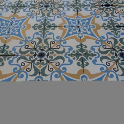 A small, 10.5m2, antique Maubeuge ceramic tile