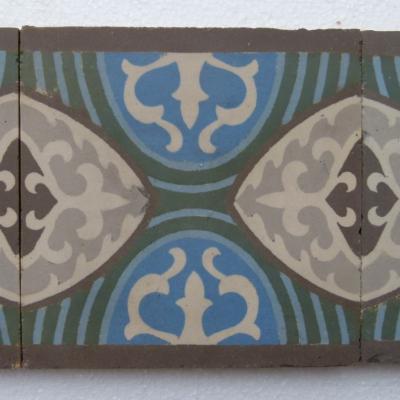 49 Belgian Art Deco ceramic border tiles