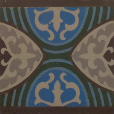 49 Belgian Art Deco ceramic border tiles