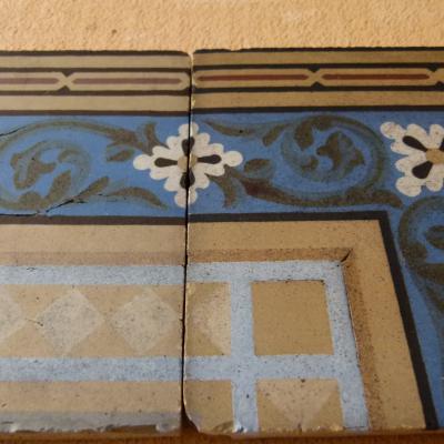Beautifully detailed Paul Charnoz tiles - late 19th century