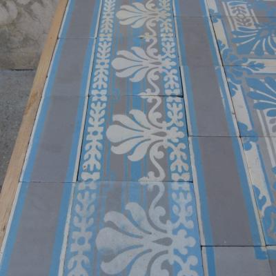 c9m2 / 97 sq ceramic Boch Freres floor c.1900-1914