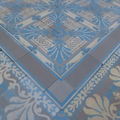 c9m2 / 97 sq ceramic Boch Freres floor c.1900-1914