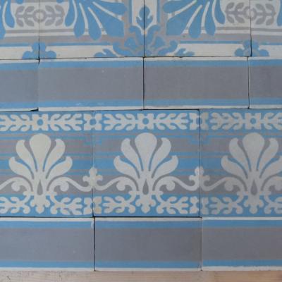 c9m2 / 97 sq ceramic Boch Freres floor c.1900-1914