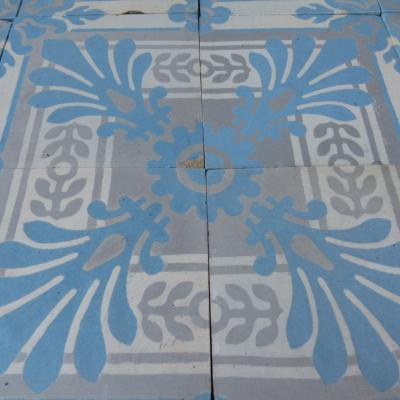 c9m2 / 97 sq ceramic Boch Freres floor c.1900-1914