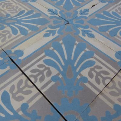 c9m2 / 97 sq ceramic Boch Freres floor c.1900-1914