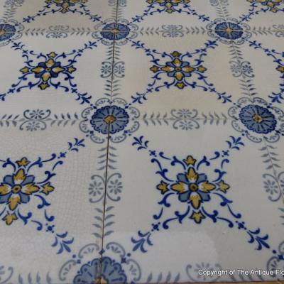 Large quantity of Villeroy and Boch Faience wall tiles - early 20th century