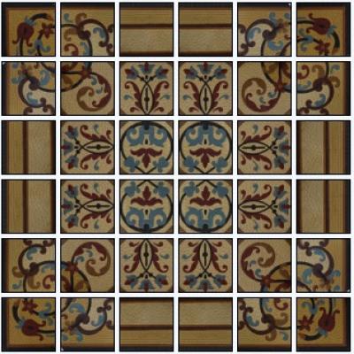 RARE – Up to 9m2 of stunning antique Sinzig tiles 1896