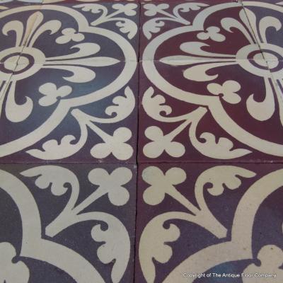 A Sand & Cie heritage ceramic with geometric borders 5.8m2