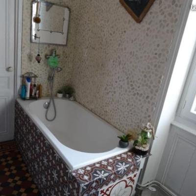 Late 19th Century handmade Perrusson ceramic - 8.5m2