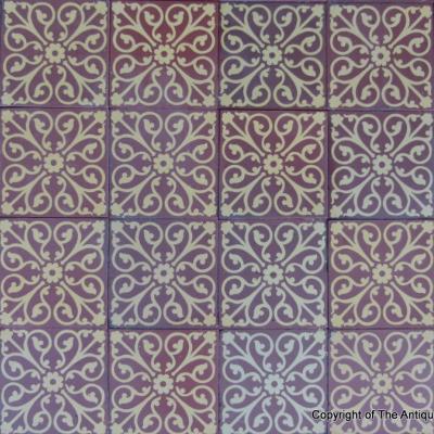A small antique French ceramic in an English Gothic tradition 