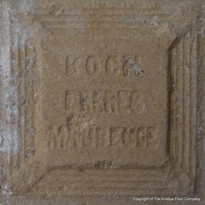2.3m2 to 20m2+ antique Boch Freres exterior ceramic tiles c.1896