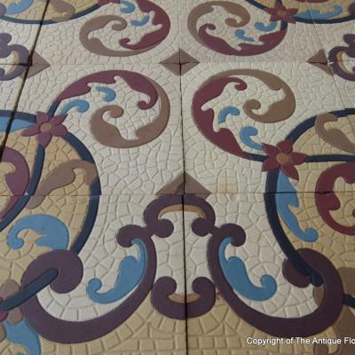 RARE – Up to 9m2 of stunning antique Sinzig tiles 1896