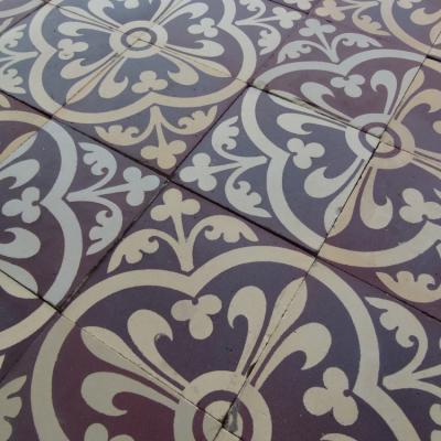 A Sand & Cie heritage ceramic with geometric borders 5.8m2