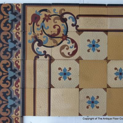 RARE – Up to 9m2 of stunning antique Sinzig tiles 1896