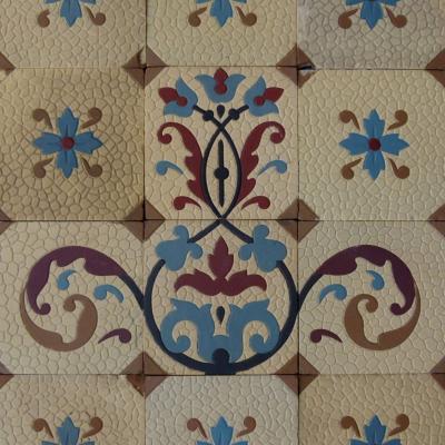 RARE – Up to 9m2 of stunning antique Sinzig tiles 1896