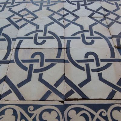 RARE – Late 19th C. Boulenger antique ceramic floor c.9m2 to 23m2