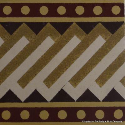 A Sand & Cie heritage ceramic with geometric borders 5.8m2