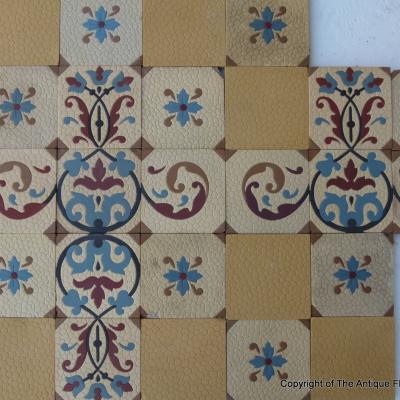 RARE – Up to 9m2 of stunning antique Sinzig tiles 1896