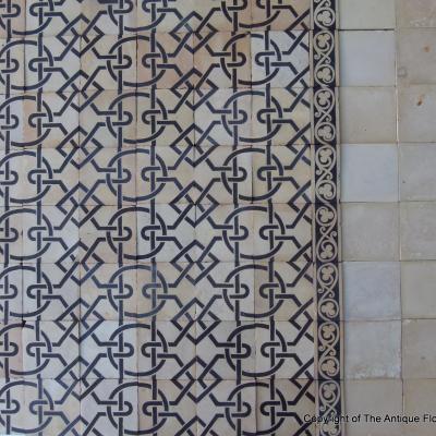 RARE – Late 19th C. Boulenger antique ceramic floor c.9m2 to 23m2