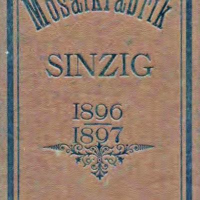 RARE - A Sinzig panel in a warm palette 1896