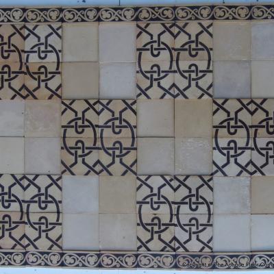 RARE – Late 19th C. Boulenger antique ceramic floor c.9m2 to 23m2