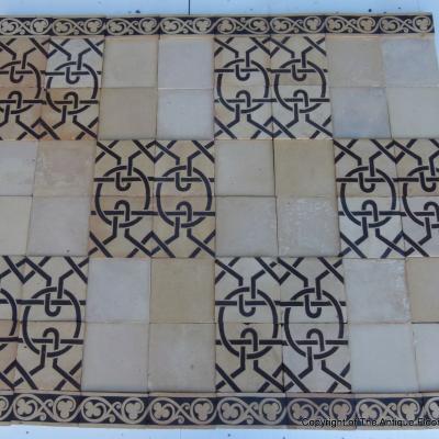 RARE – Late 19th C. Boulenger antique ceramic floor c.9m2 to 23m2