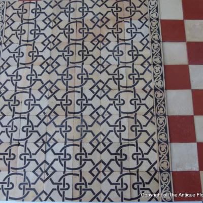 RARE – Late 19th C. Boulenger antique ceramic floor c.9m2 to 23m2